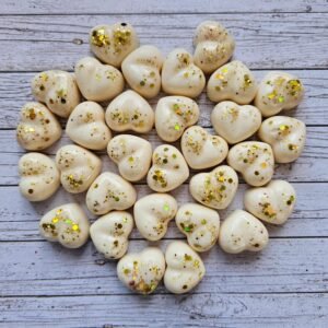 Amber gold srčki, 3 kom